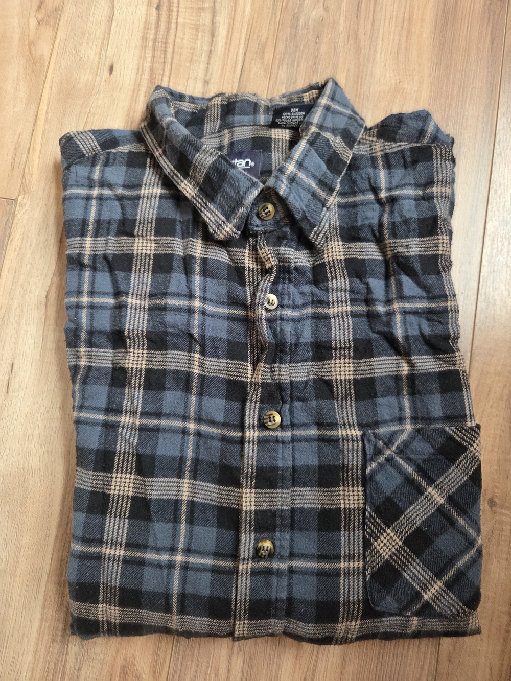 VTG Puritan Flannel Shirt 3XL Made in USA